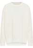 Gebreide pullover in wit vlakte