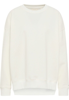 Gebreide pullover in wit vlakte