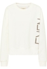 Gebreide pullover in wit vlakte