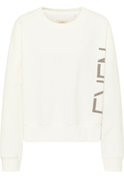 Gebreide pullover in wit vlakte
