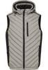 Gewatteerd vest in grijs vlakte