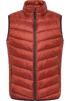 Gewatteerd vest in oranje vlakte