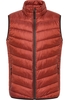 Gewatteerd vest in oranje vlakte