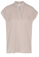 KORTE MOUW BLOUSE 1863 BY ETERNA - PREMIUM TAUPE UNI