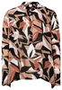 LANGE MOUW BLOUSE 1863 BY ETERNA - PREMIUM BEIGE / ZWART PRINT