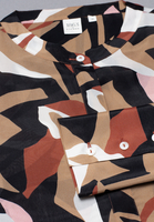 LANGE MOUW BLOUSE 1863 BY ETERNA - PREMIUM BEIGE / ZWART PRINT