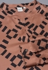 LANGE MOUW BLOUSE 1863 BY ETERNA - PREMIUM BRUIN PRINT