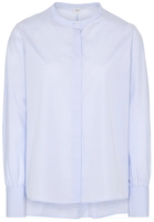 LANGE MOUW BLOUSE 1863 BY ETERNA - PREMIUM CHAMBRAY LICHTBLAUW UNI