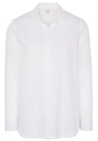 LANGE MOUW BLOUSE 1863 BY ETERNA - PREMIUM CHAMBRAY WIT UNI
