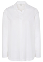 LANGE MOUW BLOUSE 1863 BY ETERNA - PREMIUM CHAMBRAY WIT UNI