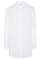 LANGE MOUW BLOUSE 1863 BY ETERNA - PREMIUM CHAMBRAY WIT UNI