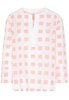 LANGE MOUW BLOUSE 1863 BY ETERNA - PREMIUM FIL COUPÉ ORANJE / ROZE MET