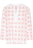 LANGE MOUW BLOUSE 1863 BY ETERNA - PREMIUM FIL COUPÉ ORANJE / ROZE MET