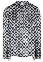 LANGE MOUW BLOUSE 1863 BY ETERNA - PREMIUM GRIJS PRINT