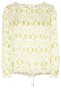 LANGE MOUW BLOUSE 1863 BY ETERNA - PREMIUM NEON GROEN PRINT