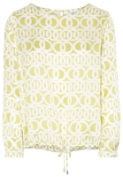 LANGE MOUW BLOUSE 1863 BY ETERNA - PREMIUM NEON GROEN PRINT