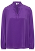 LANGE MOUW BLOUSE 1863 BY ETERNA - PREMIUM PURPER UNI