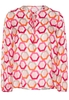 LANGE MOUW BLOUSE 1863 BY ETERNA - PREMIUM ROZE / ORANJE PRINT