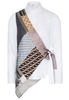 LANGE MOUW BLOUSE 1863 BY ETERNA - PREMIUM SLIM FIT STRETCH WIT UNI