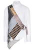 LANGE MOUW BLOUSE 1863 BY ETERNA - PREMIUM SLIM FIT STRETCH WIT UNI