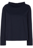 LANGE MOUW BLOUSE 1863 BY ETERNA - PREMIUM STRETCH MARINEBLAUW UNI