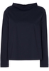 LANGE MOUW BLOUSE 1863 BY ETERNA - PREMIUM STRETCH MARINEBLAUW UNI