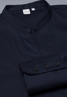 LANGE MOUW BLOUSE 1863 BY ETERNA - PREMIUM STRETCH MARINEBLAUW UNI