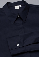 LANGE MOUW BLOUSE 1863 BY ETERNA - PREMIUM STRETCH MARINEBLAUW UNI