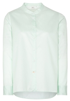 LANGE MOUW BLOUSE 1863 BY ETERNA - PREMIUM TWILL MUNTGROEN UNI