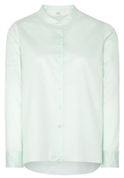 LANGE MOUW BLOUSE 1863 BY ETERNA - PREMIUM TWILL MUNTGROEN UNI