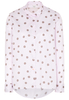 LANGE MOUW BLOUSE 1863 BY ETERNA - PREMIUM TWILL ROZE / GRIJS PRINT