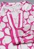 LANGE MOUW BLOUSE 1863 BY ETERNA - PREMIUM VISKOSE ROZE / WIT PRINT
