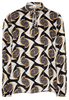 LANGE MOUW BLOUSE 1863 BY ETERNA - PREMIUM ZWART/GRIJS PRINT