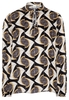 LANGE MOUW BLOUSE 1863 BY ETERNA - PREMIUM ZWART/GRIJS PRINT