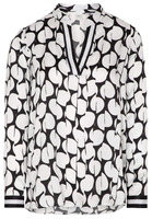 LANGE MOUW BLOUSE 1863 BY ETERNA - PREMIUM ZWART/WIT PRINT