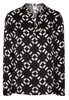 LANGE MOUW BLOUSE 1863 BY ETERNA - PREMIUM ZWART/WIT PRINT