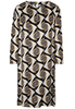 LANGE MOUW BLOUSEJURK 1863 BY ETERNA - PREMIUM ZWART/GRIJS PRINT