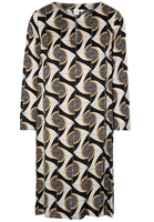 LANGE MOUW BLOUSEJURK 1863 BY ETERNA - PREMIUM ZWART/GRIJS PRINT