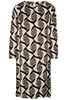 LANGE MOUW BLOUSEJURK 1863 BY ETERNA - PREMIUM ZWART/GRIJS PRINT