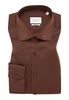 MODERN FIT Cover Shirt in donkerbruin vlakte