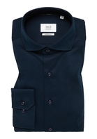 MODERN FIT Jersey Shirt in donkerblauw vlakte