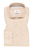 MODERN FIT Linen Shirt in beige vlakte