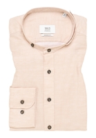 MODERN FIT Linen Shirt in beige vlakte