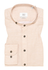 MODERN FIT Linen Shirt in beige vlakte