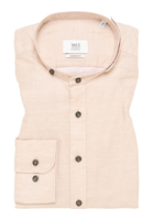 MODERN FIT Linen Shirt in beige vlakte