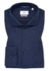 MODERN FIT Linen Shirt in midnight vlakte