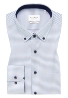 MODERN FIT Overhemd in aqua geruit