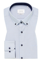 MODERN FIT Overhemd in aqua geruit