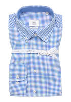 MODERN FIT Overhemd in blauw geruit