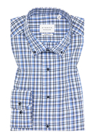 MODERN FIT Overhemd in blauw geruit